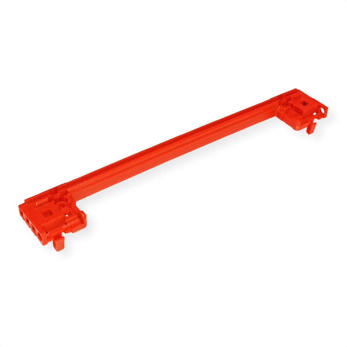 SCHROFF geleiderail met codering voor CompactPCI/ VME64x, PC, 160 mm, 2 mm groefbreedte, rood