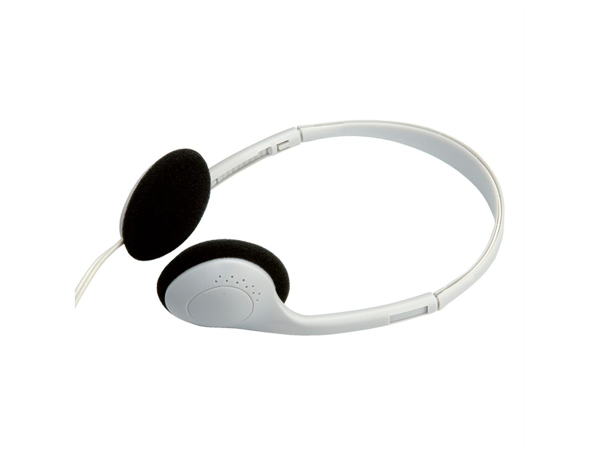 VALUE Stereo Headset met volume regelaar, grijs
