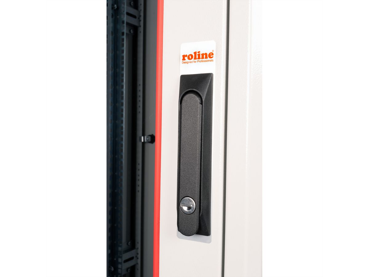 ROLINE 19-inch netwerkkast Pro 47 U, 600x600 BxD Glazen deur grijs