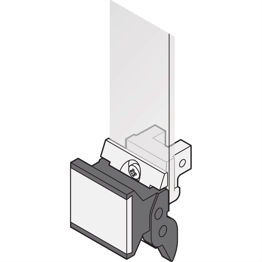 SCHROFF Extractor Handle Trapezoid Form, Type 2, RAL 9005, With Alignment Pin