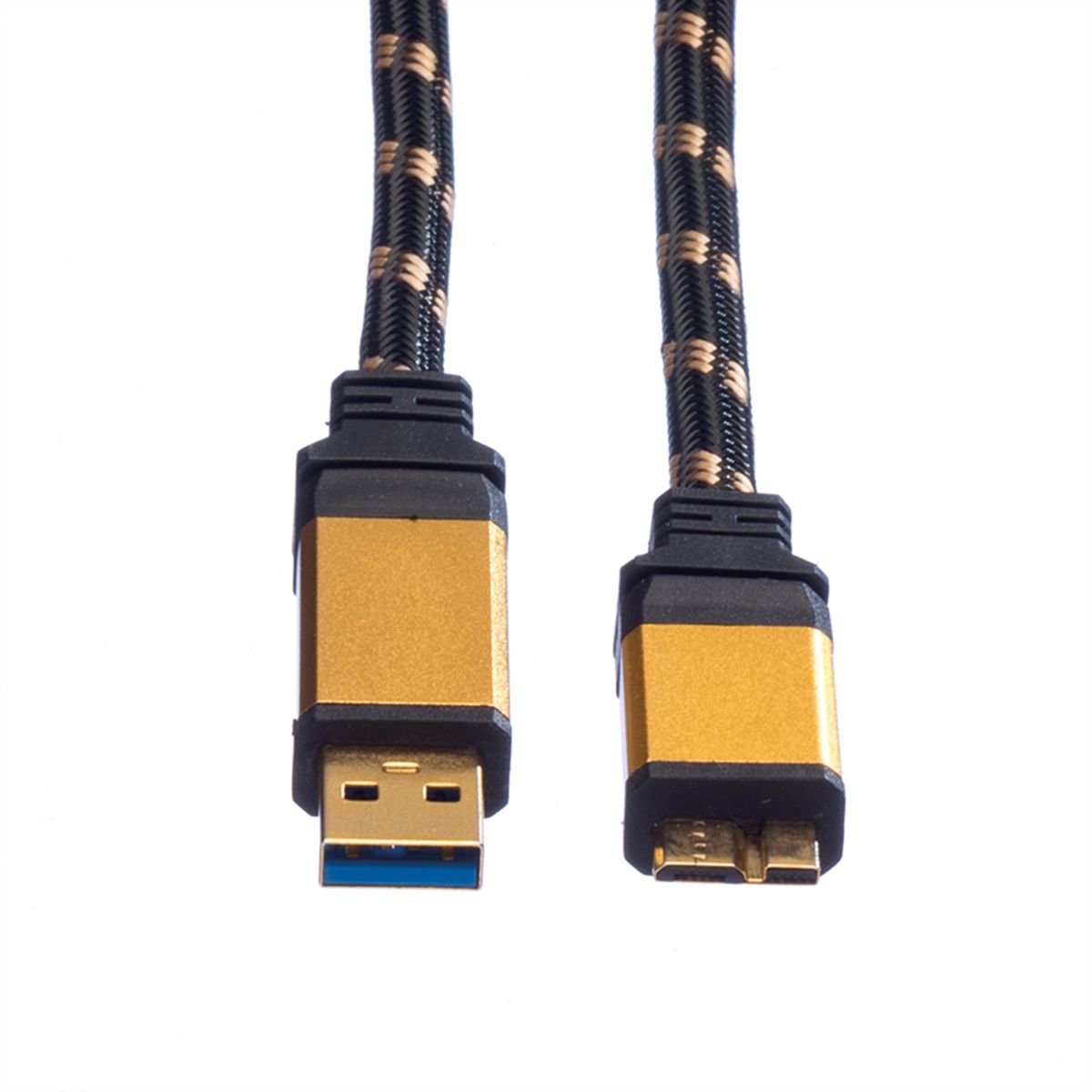 ROLINE GOLD USB 3.2 Gen 1 Cable, A - Micro B, M/M, 2 m