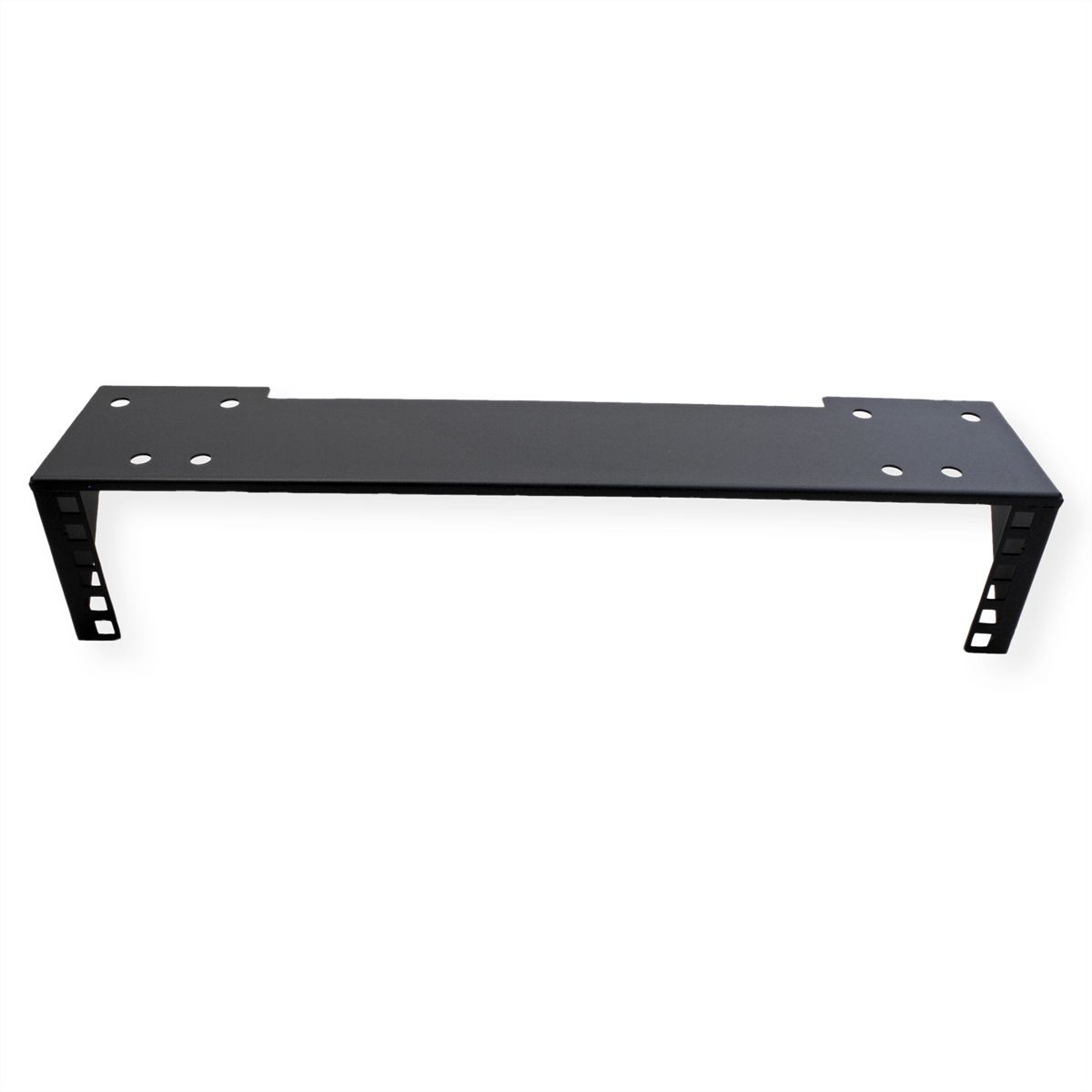 19" wand-/ondersteuningsbeugel, 2 HE, zwart