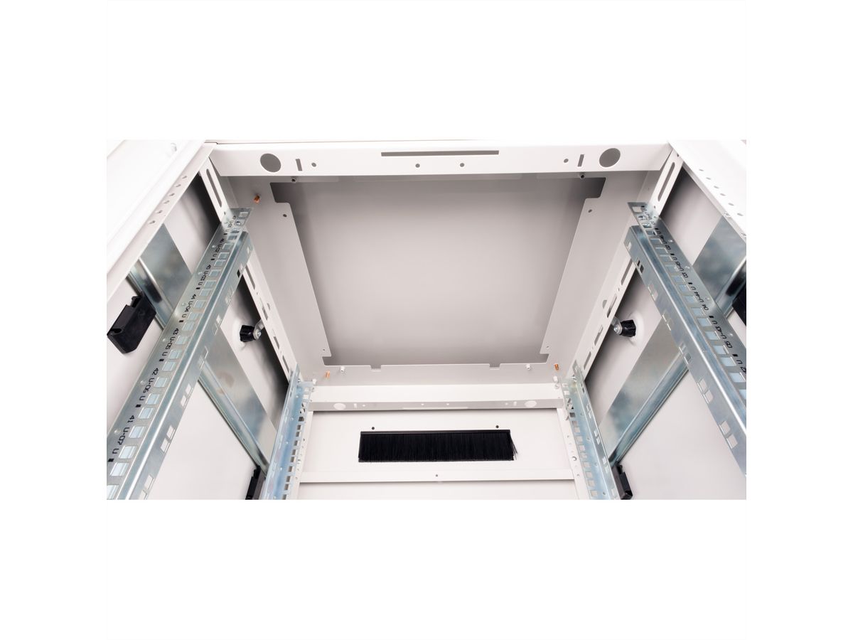ROLINE 19-inch netwerkkast Pro 47 U, 600x600 BxD Glazen deur grijs
