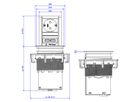 BACHMANN ELEVATOR 1xCEE7/3 USB Charger, Power 2.0m CEE7/7