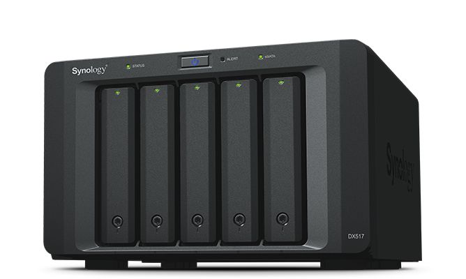 Synology DX517 disk array Desktop Black