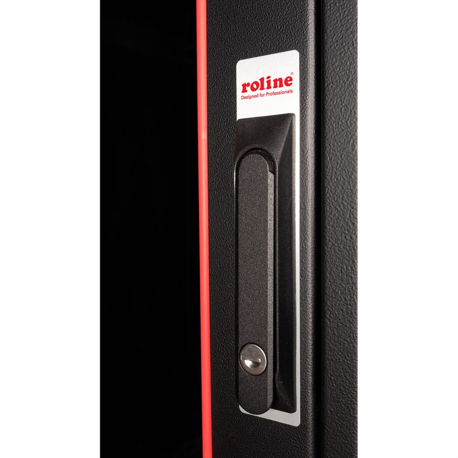 ROLINE 19-inch netwerkkast Basic 42 U, 600x600 BxD Glazen deur zwart
