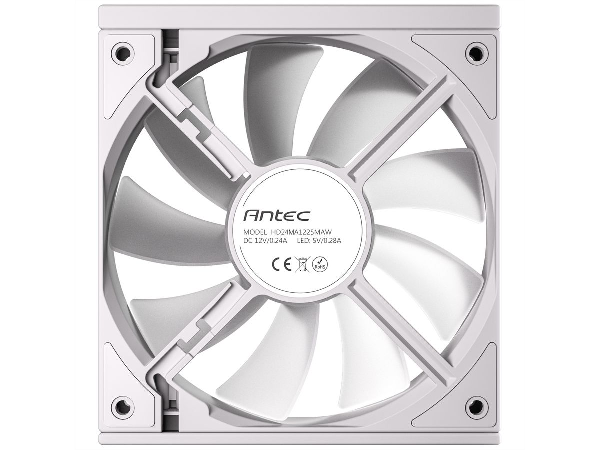 ANTEC C120 ARGB Fan PC Case Fan 120mm 3-In-1-Pack, white