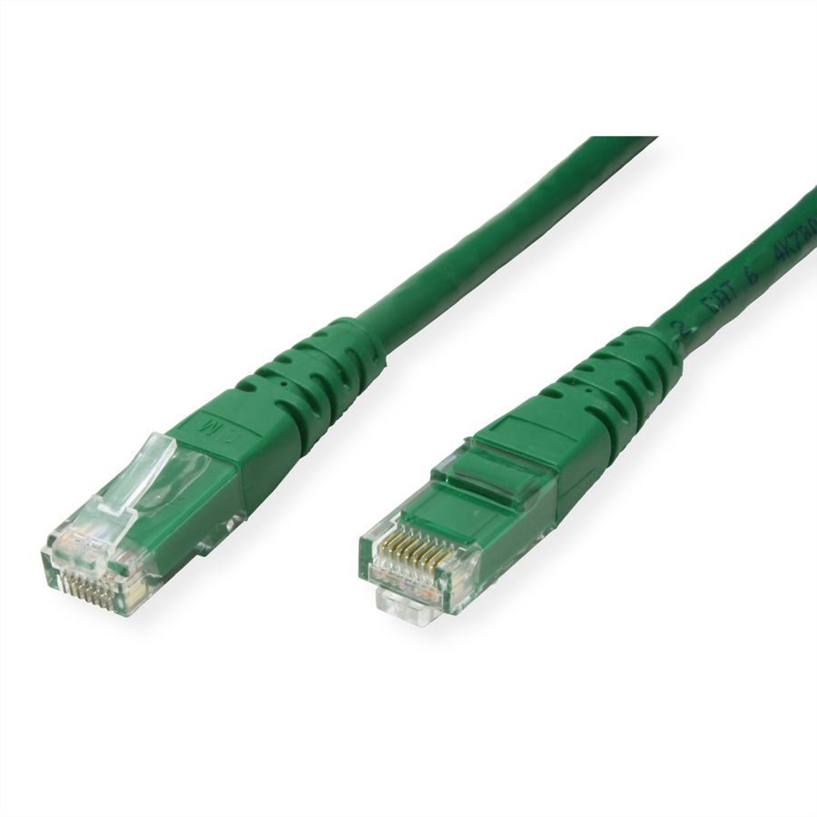 ROLINE Patchkabel Cat.6 UTP (Class E), groen, 0,3 m