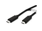 ROLINE Cable USB 3.2 Gen2 Compatible, PD (Power Delivery) 20V5A, with Emark, C-C, M/M, black, 3 m