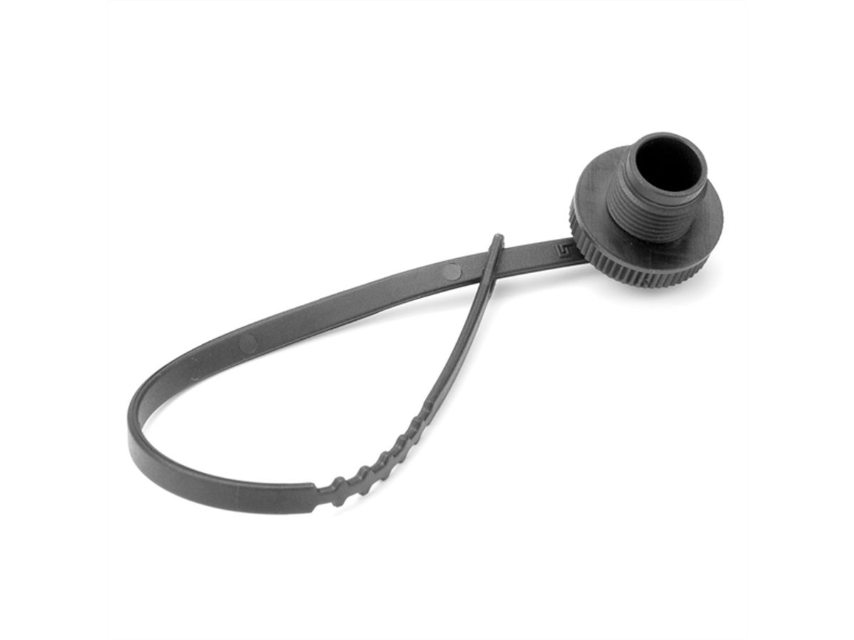 TELEGÄRTNER STX M12x1 socket protective cap, for D- and X-coded, with wrist strap