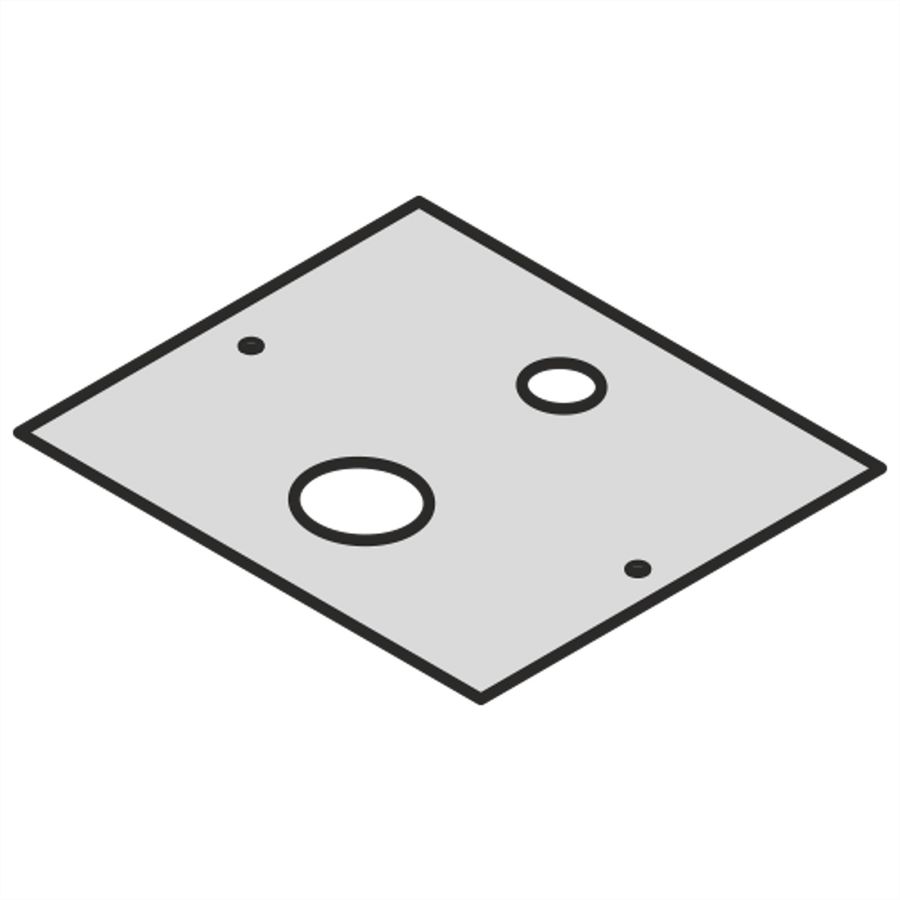 SCHROFF LAN Case Cable Ducting Plate for Fibre Optic Small Case