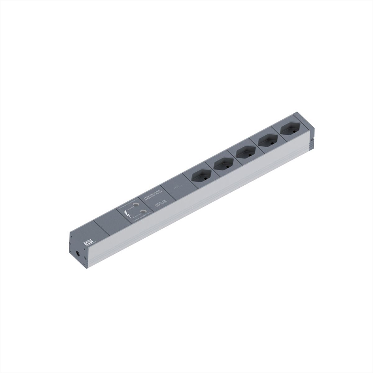 BACHMANN 19" Stekkerdoos GVS, 5xT13 Stopcontacten