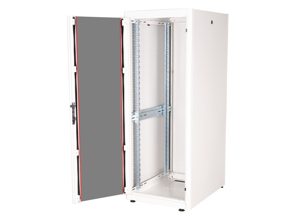 ROLINE 19-inch network cabinet Basic 32 U, 600x800 WxD glass door grey