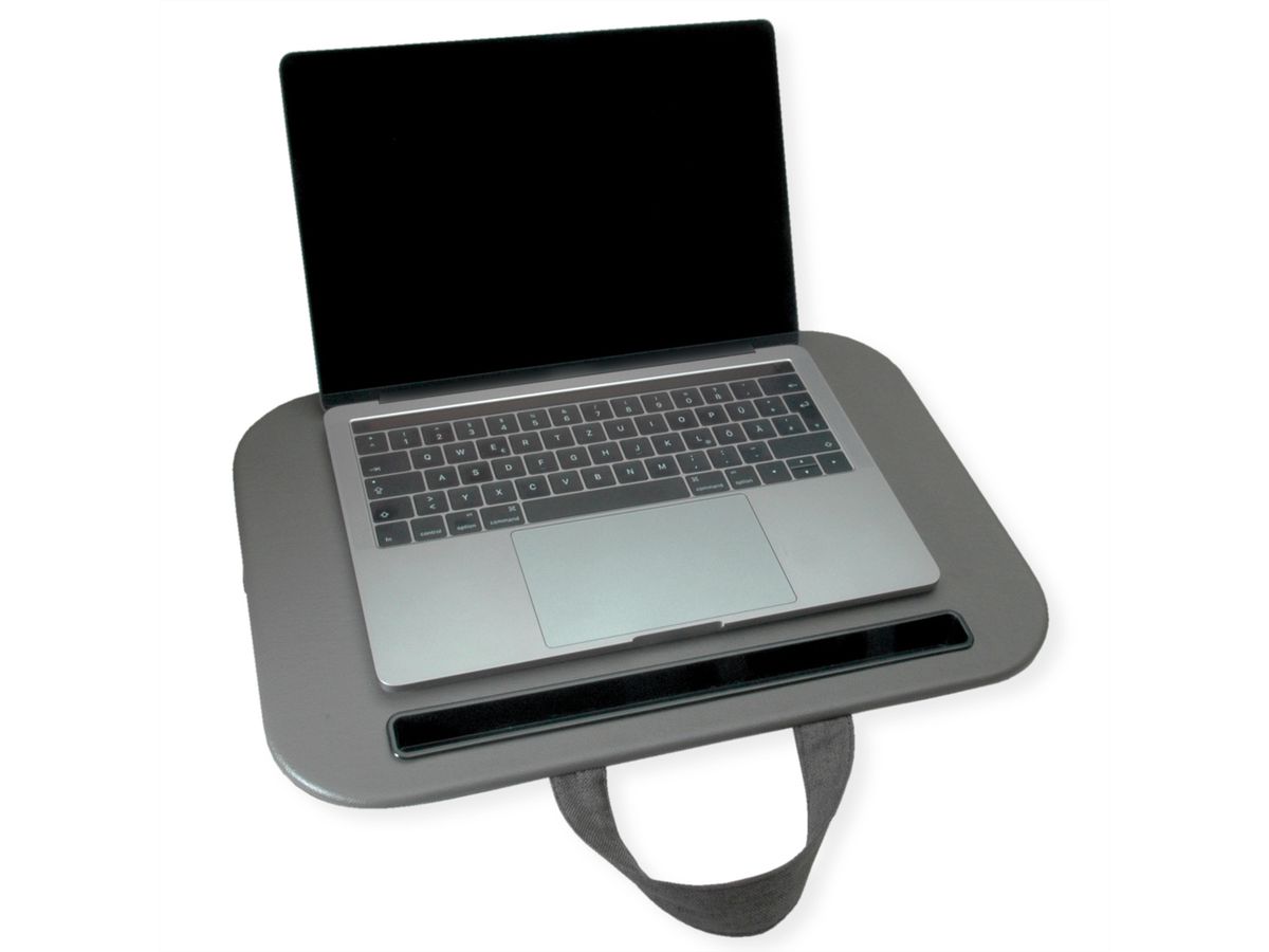 VALUE schootblad / laptop-/tabletblad met kussen, grijs