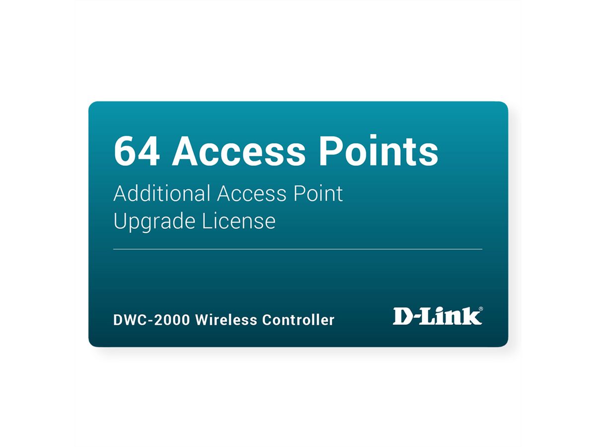 D-Link DWC-2000-AP64-LIC Softwarelicentie en -upgrade