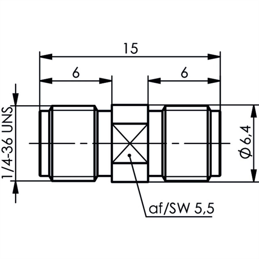 TELEGÄRTNER SMA Bulkhead Adaptor