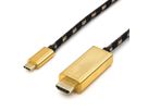 ROLINE GOLD USB type C - HDMI adapterkabel, M/M, 1 m