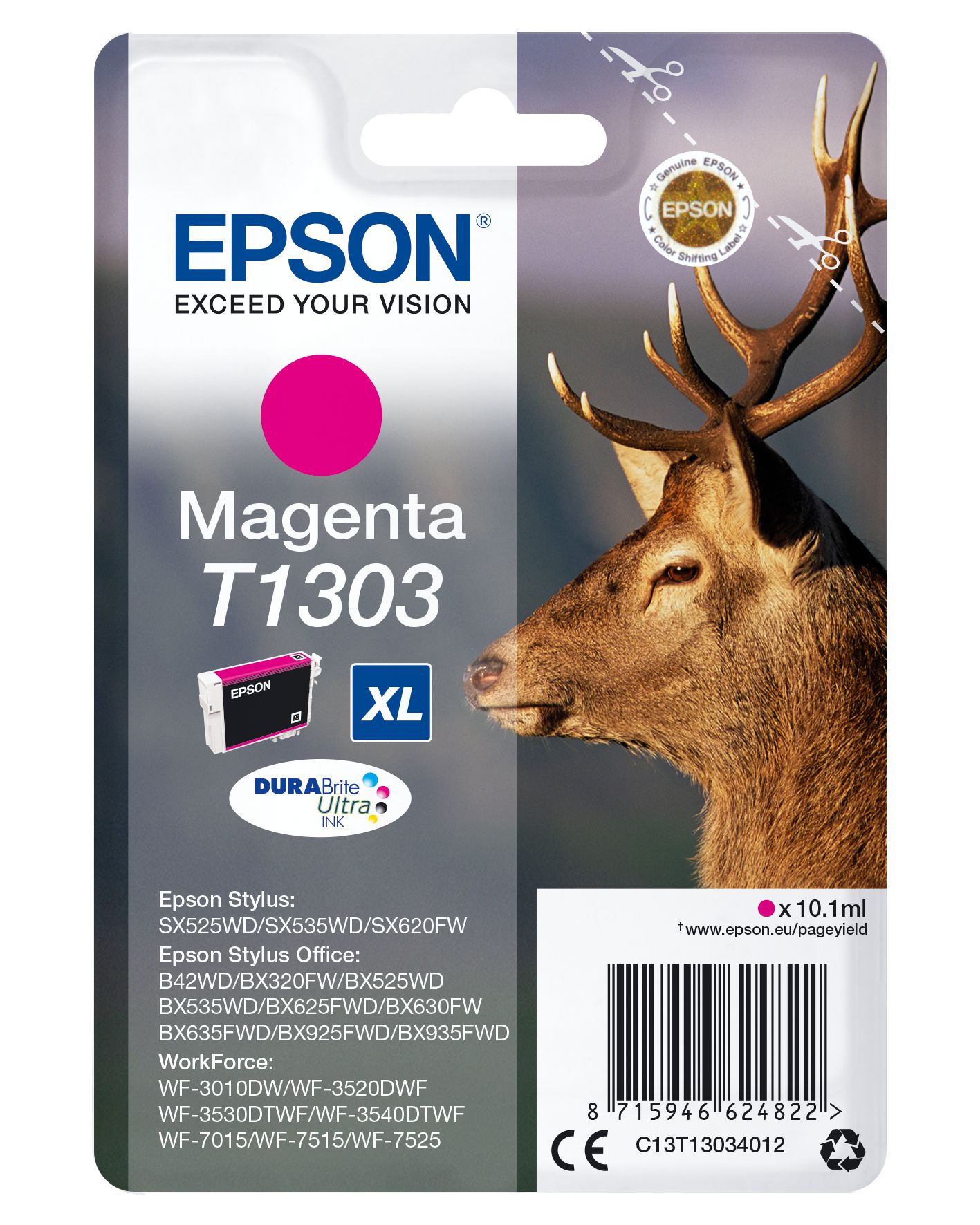 Epson inktpatroon Magenta T1303 DURABrite Ultra Ink