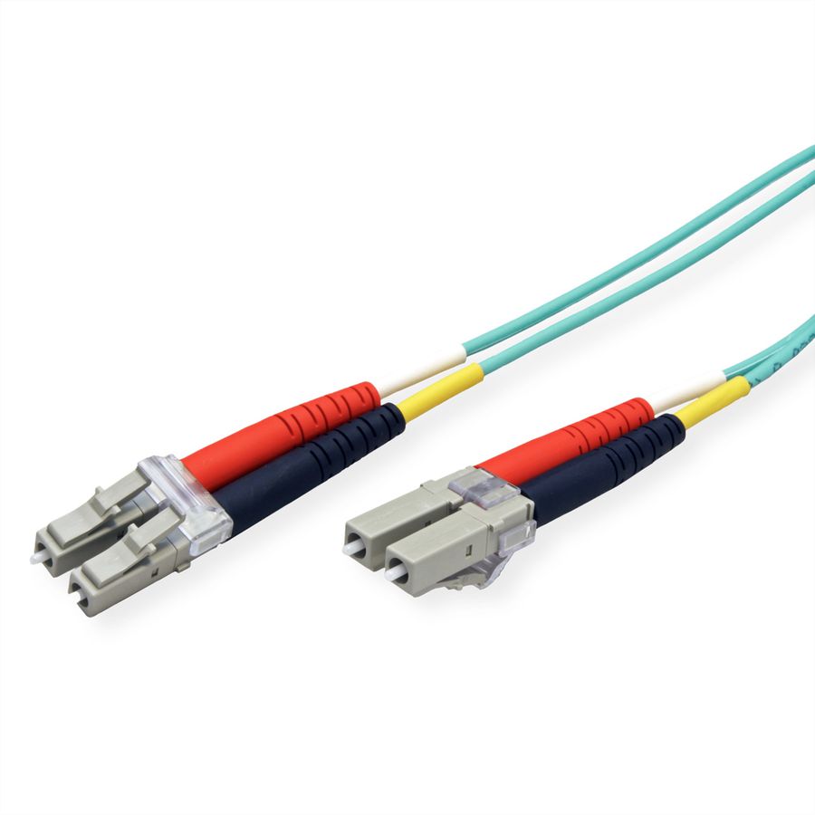 METZ CONNECT OpDAT patch cord, LC-D/LC-D OM3, 8 m