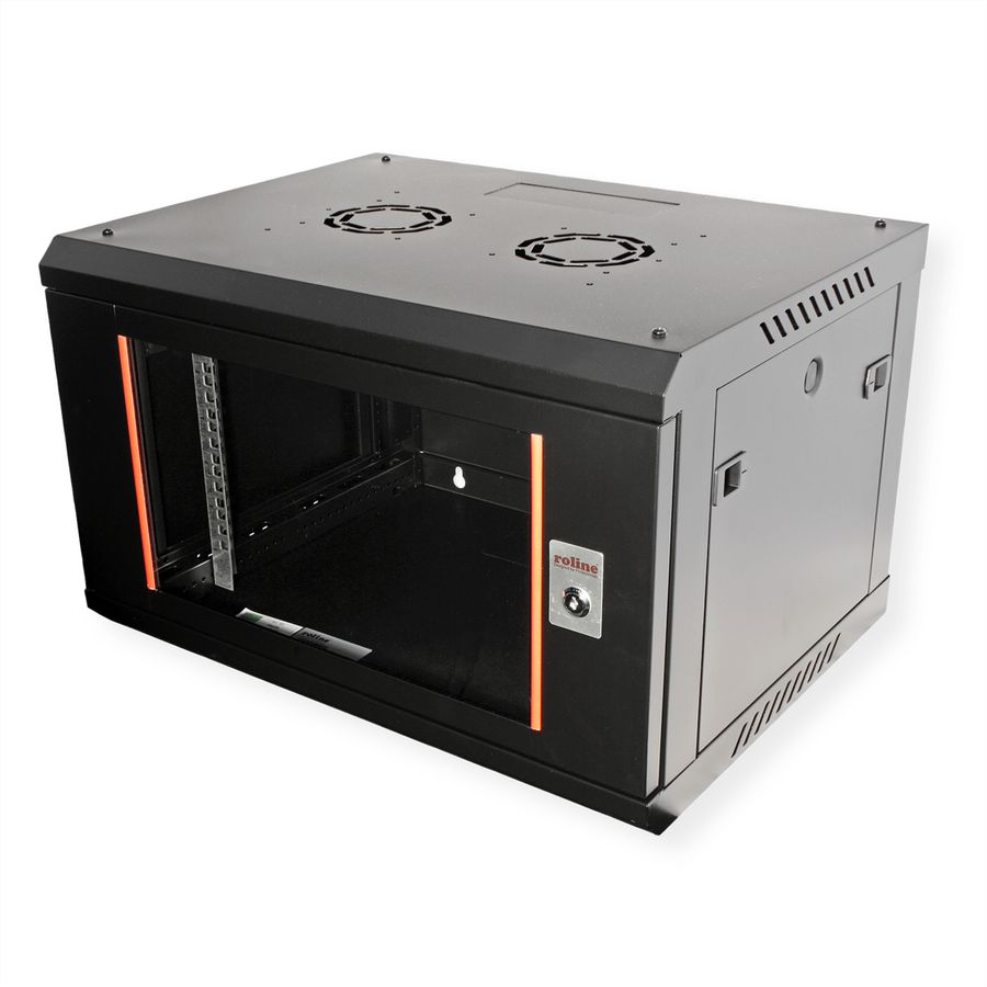ROLINE 19" Wall Cabinet Basic Plus 6U, 600x450 BxT black