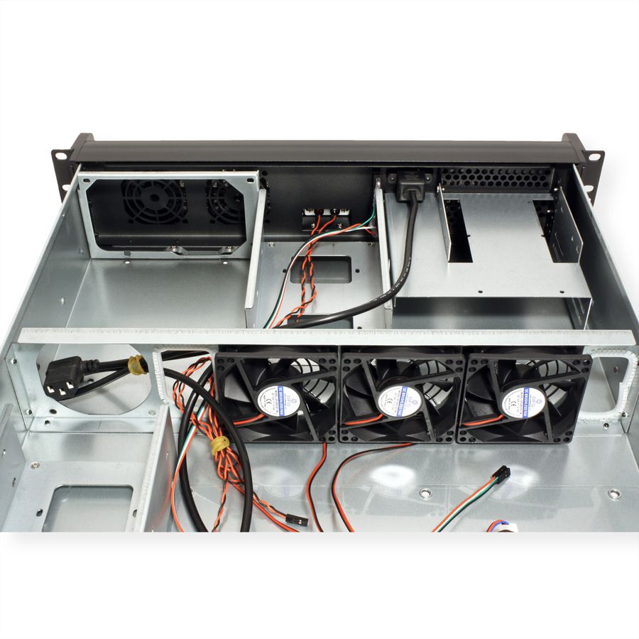 19" serverbehuizing, 2HE, lang, IPC 2U 2098-SL, zwart