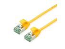 ROLINE RM U/FTP DataCenter Patch Cord Cat.6A (Class EA), slim, yellow, 0.15 m