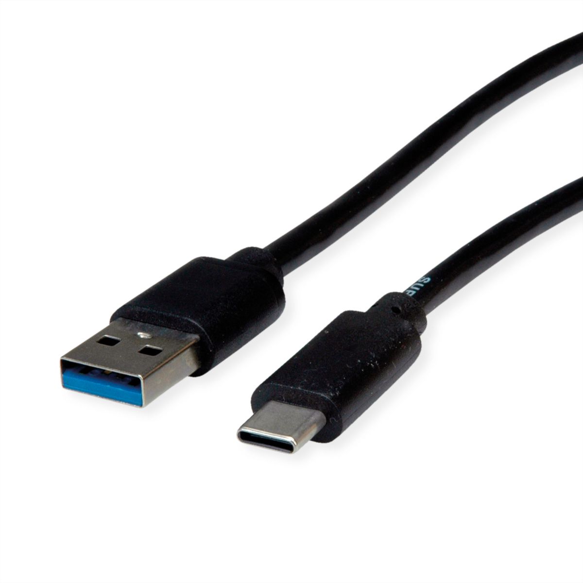 ROLINE RM USB 3.2 Gen 2 Cable, A-C, M/M, black, 1 m