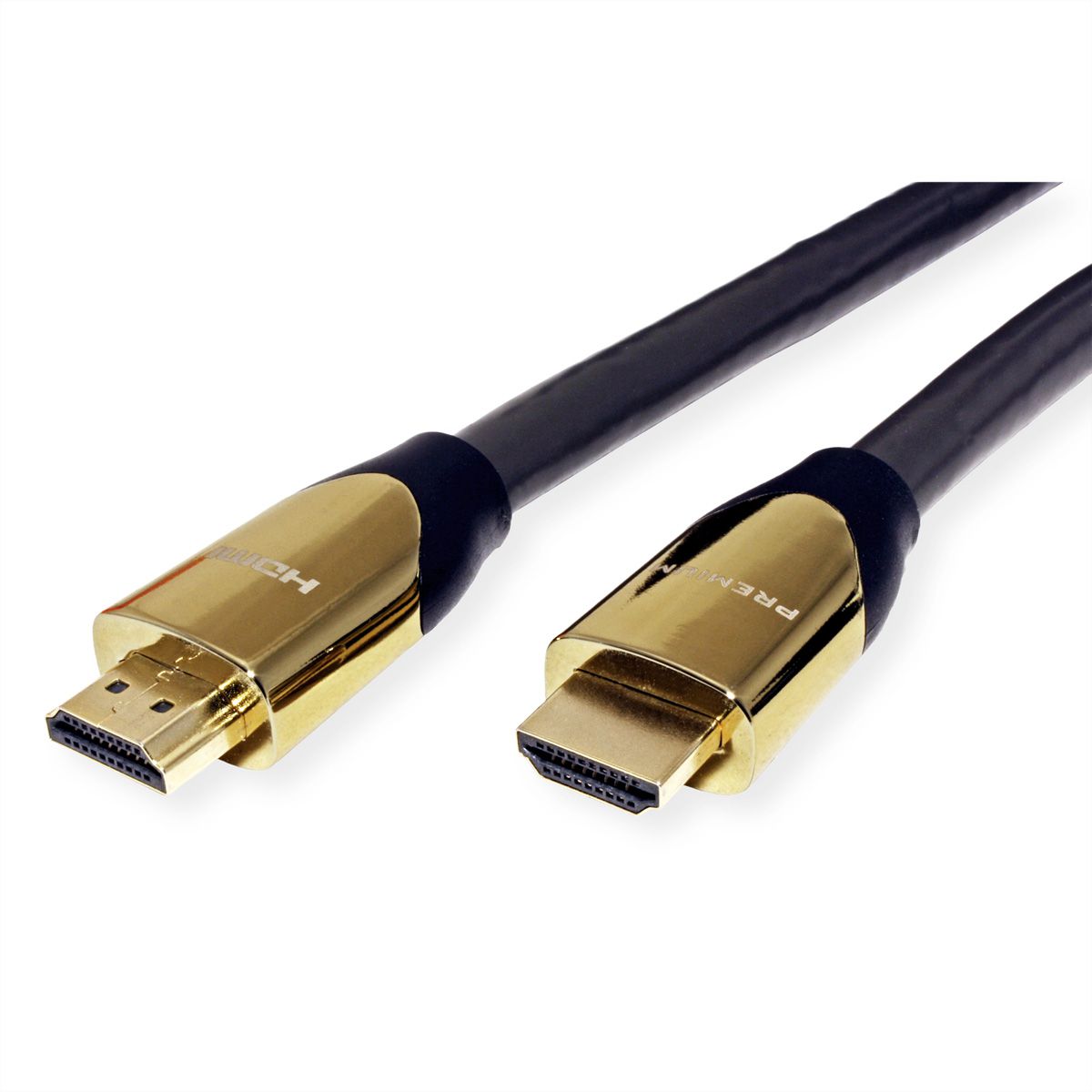 ROLINE PREMIUM HDMI Ultra HD Kabel met Ethernet, M/M, zwart, 7,5 m