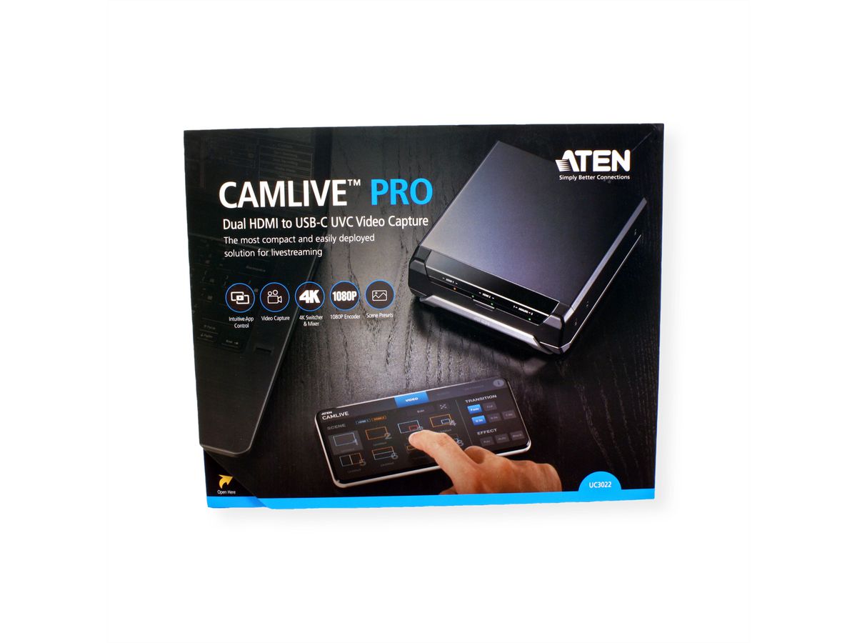 ATEN UC3022 CAMLIVE PRO HDMI to USB C Video Capture SECOMP