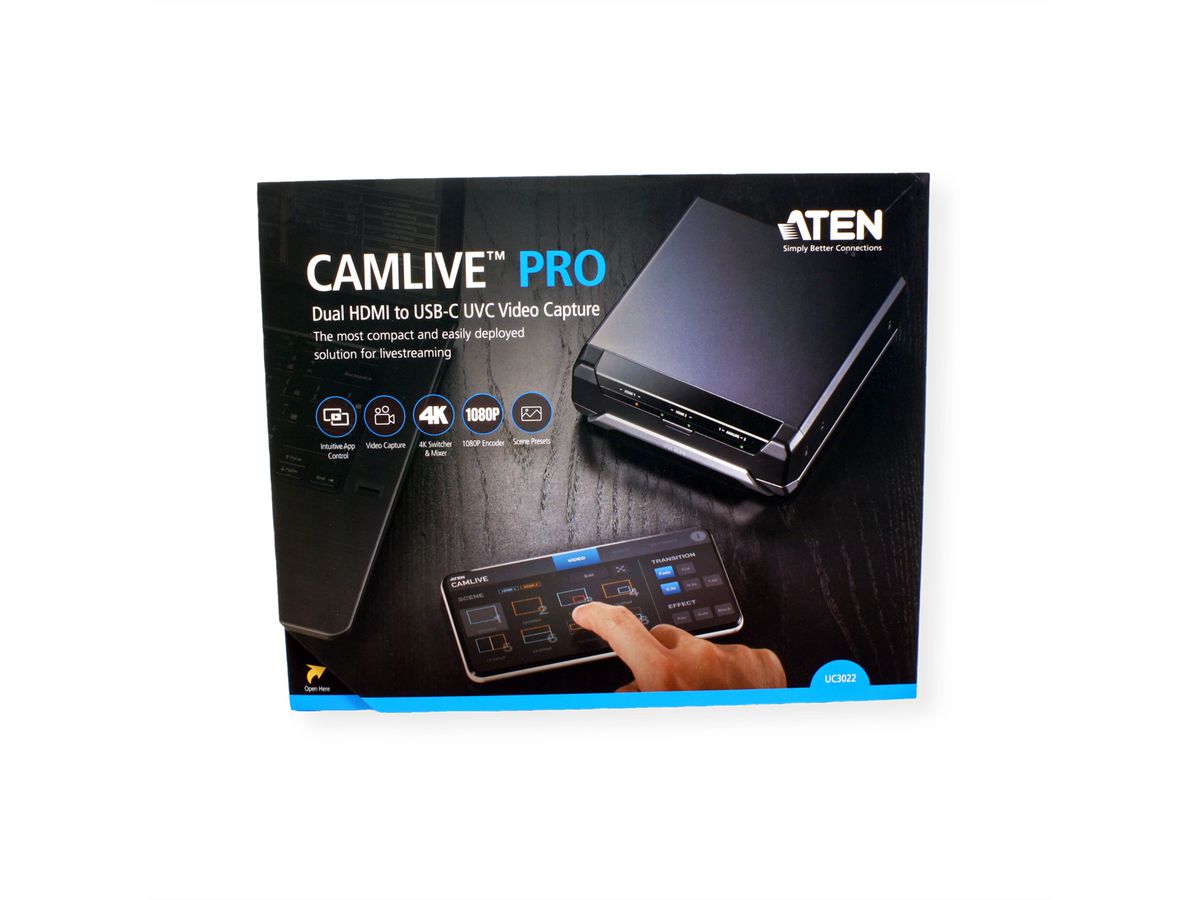 ATEN UC3022 CAMLIVE PRO HDMI naar USB C Video Capture