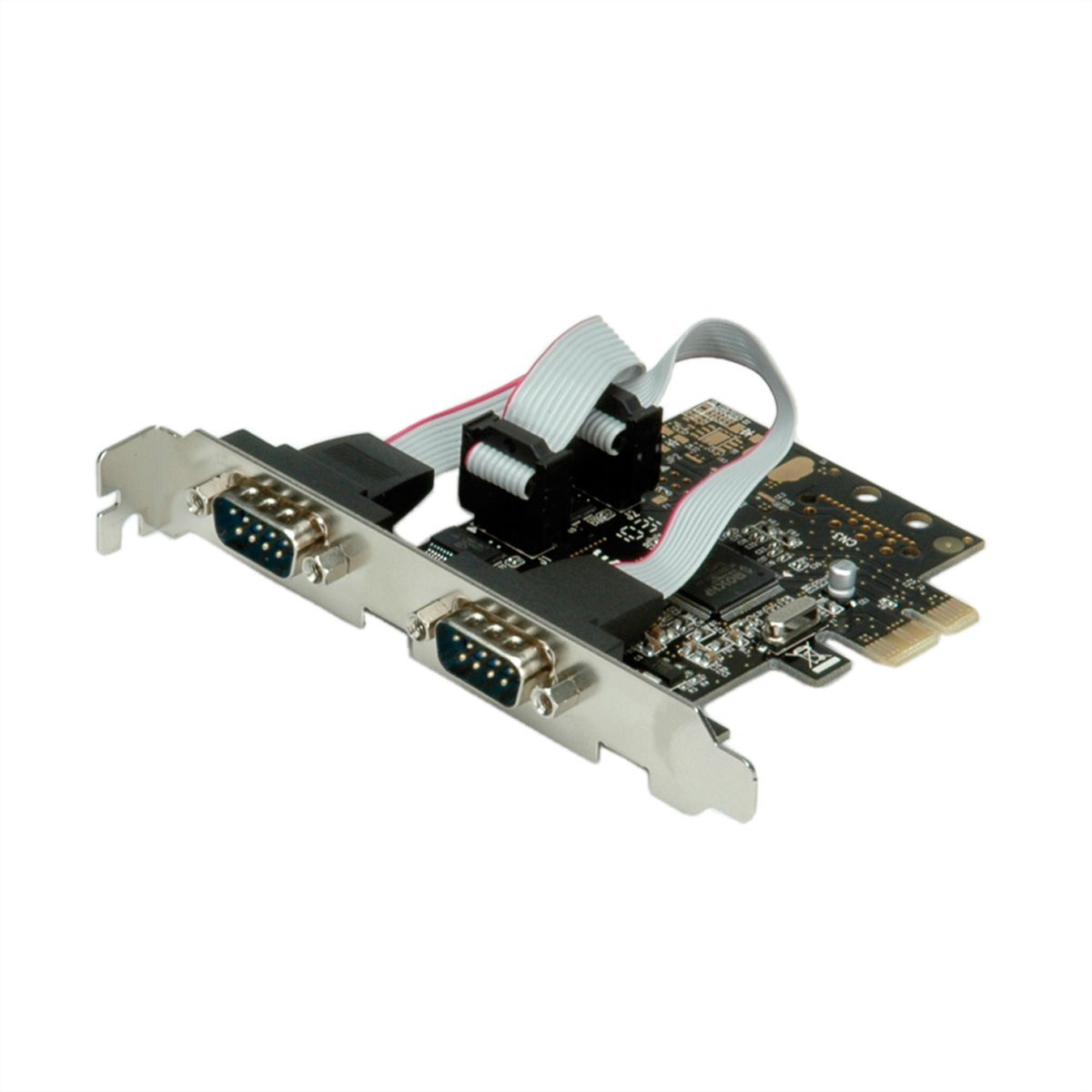 VALUE PCI-Express Kaart, Serieel RS232, D-Sub 9, 2 Poorts