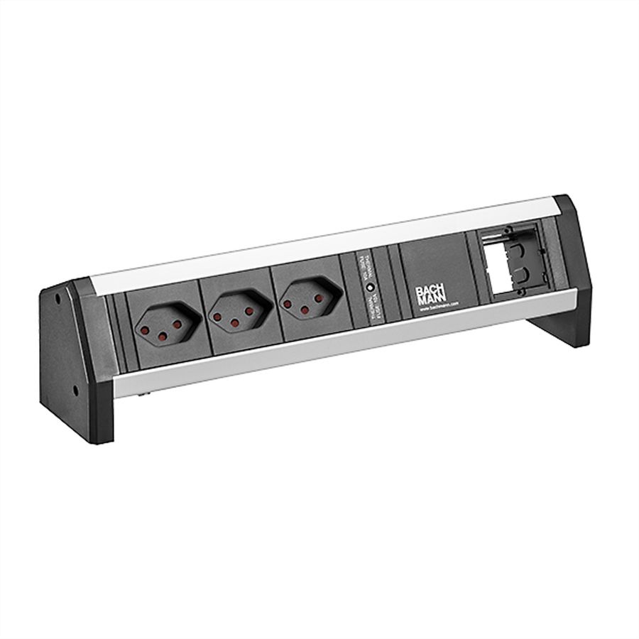 BACHMANN DESK 3xCH T13 90° 1xCM, 1xCurrent fuse 1.0m GST18 Switzerland