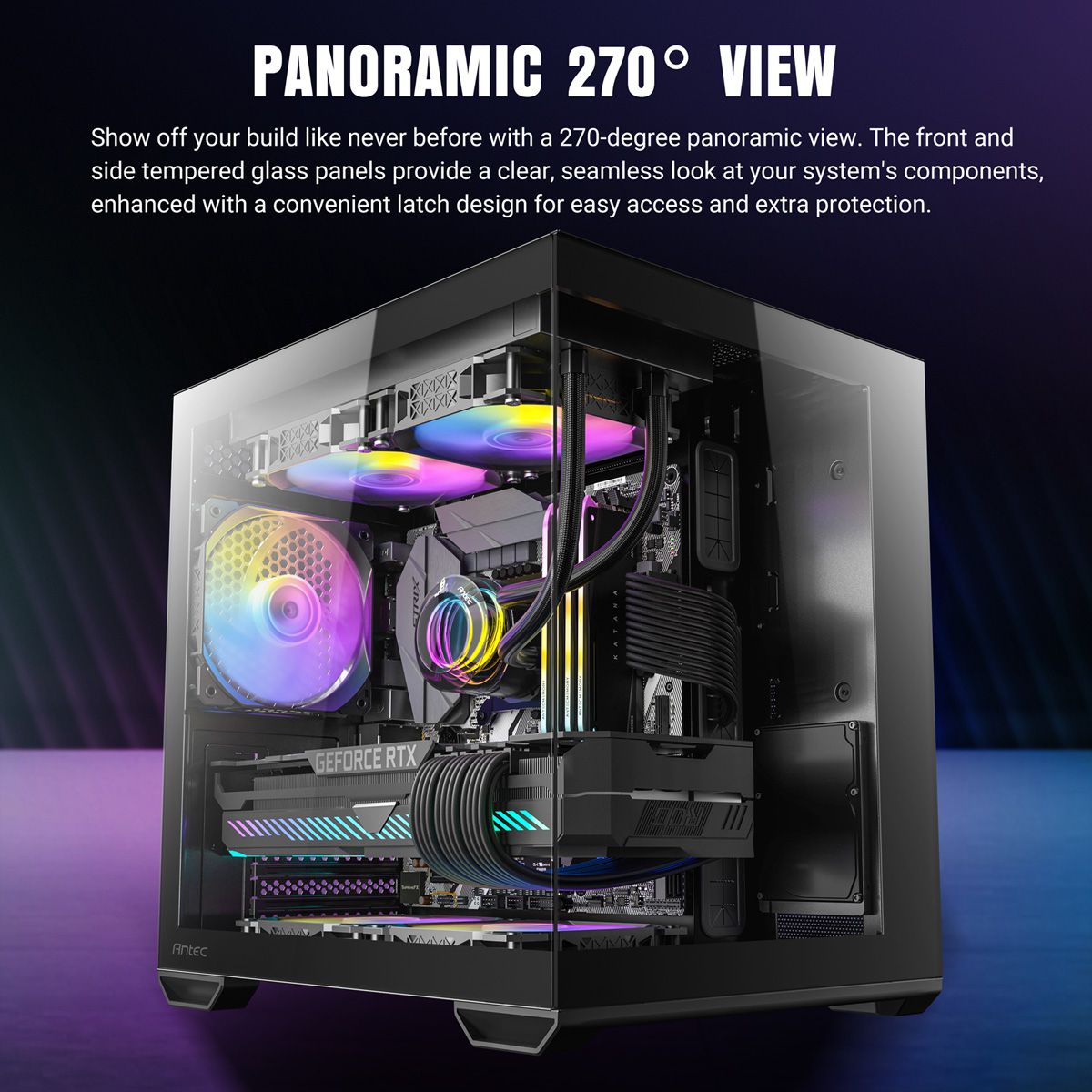 ANTEC CX60M ARGB PC Gehäuse Mini Tower Micro-ATX, weiß