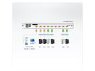 ATEN CL5808N LCD KVM-switch, USB-PS/2, VGA, 8-poorts, DE-Layout