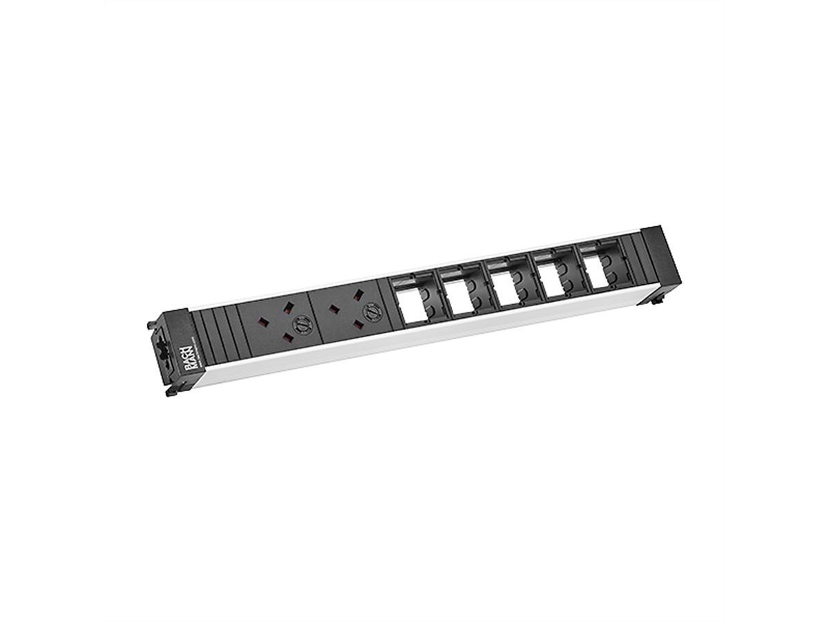BACHMANN CONF 2xUK 45° 3,15A 5xCM, Ingang uitgang GST18i3