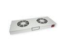 ROLINE 19-inch ventilatorunit 2 ventilatoren , Thermostaat grijs