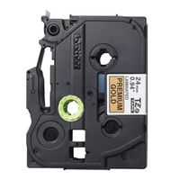Brother TAPE/TZePR851 24MM BLACK ON GOLD labelprinter-tape