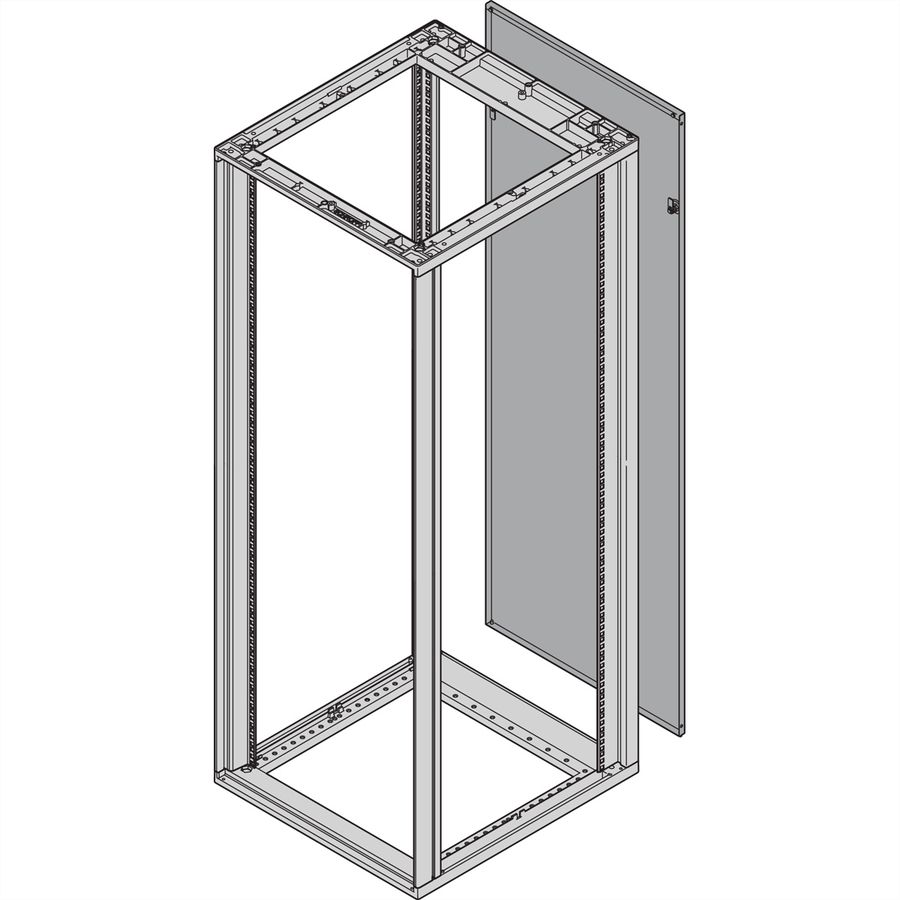 SCHROFF Novastar Rear Panel Full Height, RAL 7021, 9 U 553W