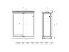 SCHROFF modulaire buitenluchtkast met dubbele deur, ventilator, 1530H 29 U, 1300W 630D