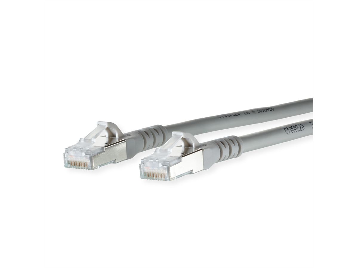 METZ CONNECT Patchkabel Cat.6A AWG 26, grijs, 0,2 m