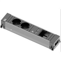 BACHMANN CONFERENCE TOP FRAME Medium insert, 2x earthing contact, 2x USB charger, 1x ABD