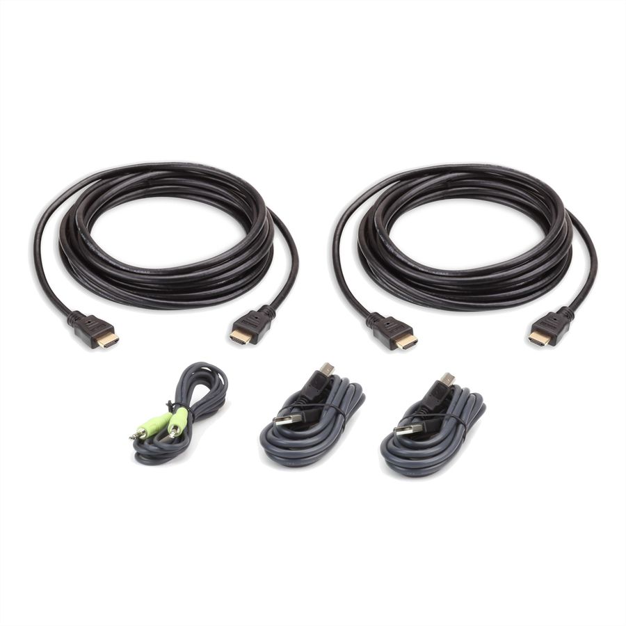 ATEN 2L-7D03UHX5 USB HDMI Dual Display Secure KVM Kabel Set