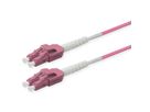 ROLINE Glasvezel Kabel duplex 50/125µm OM4, LC/LC, UNIBOOT, violet, 0,5 m