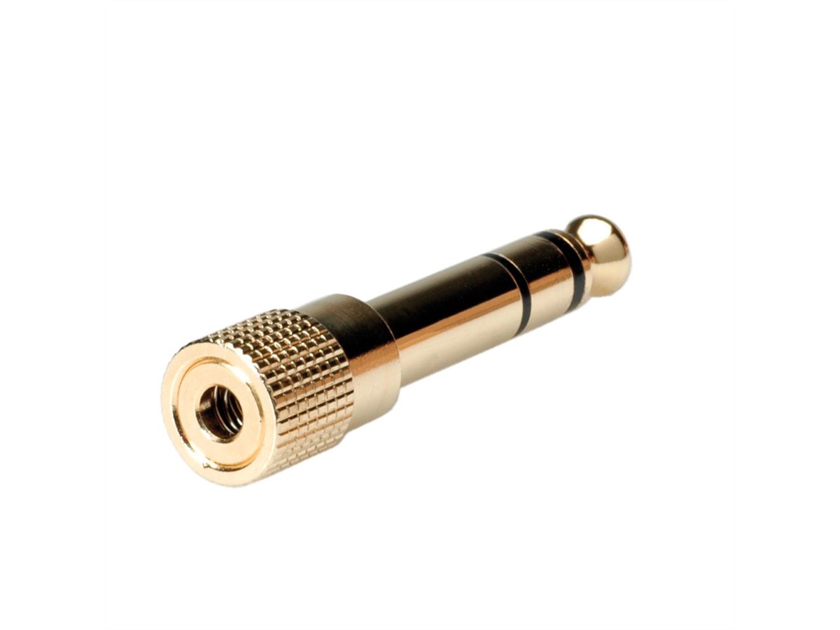 ROLINE GOLD Stereo Adapter 6.35 mm M - 3.5 mm F