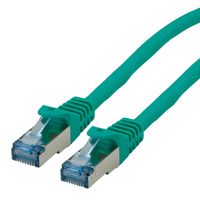 ROLINE Patchkabel Cat.6A S/FTP (PiMF), Component Level, LSOH, groen, 0,3 m
