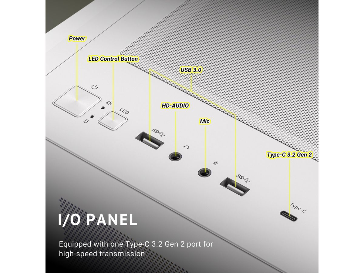 ANTEC Constellation C5 ARGB PC case Midi Tower ATX, white