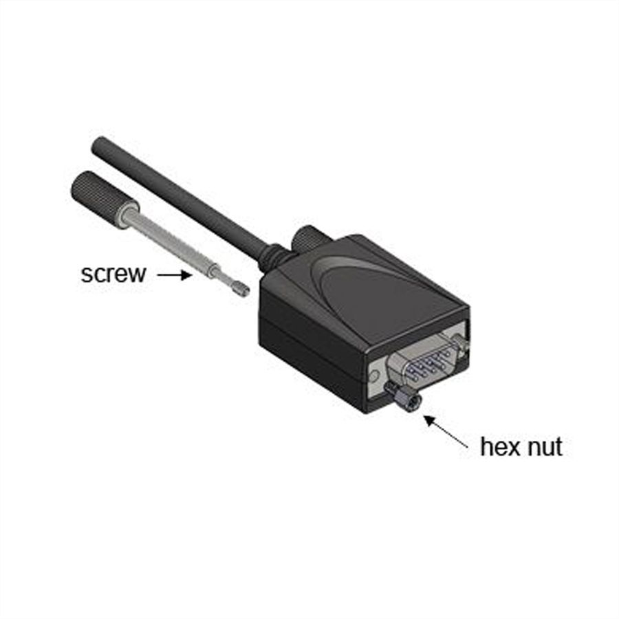 EXSYS EX-2311-2IS USB2.0 C zu 1 x RS-232 1,8m 15KV Überspannungsschutz FTDI Chip-Set, schwarz, 1,8 m