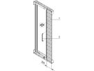 SCHROFF Varistar 19" Swing Cabinet Frame Trim, 33 U Asymmetrical Assembly