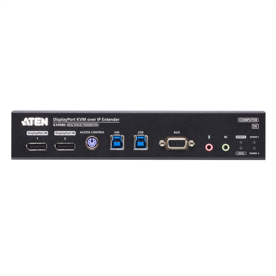 ATEN KX9980T 5K DisplayPort Dual Display KVM over IP-zender