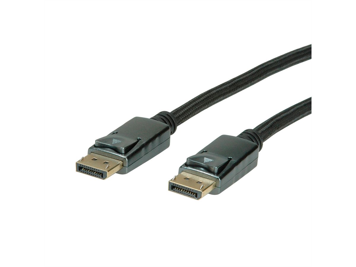 ROLINE DisplayPort Kabel, DP-DP, v1.2, M/M, 1 m